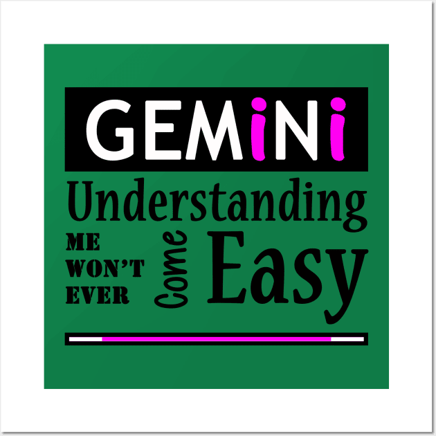 Gemini Quote 3 Wall Art by Chanap